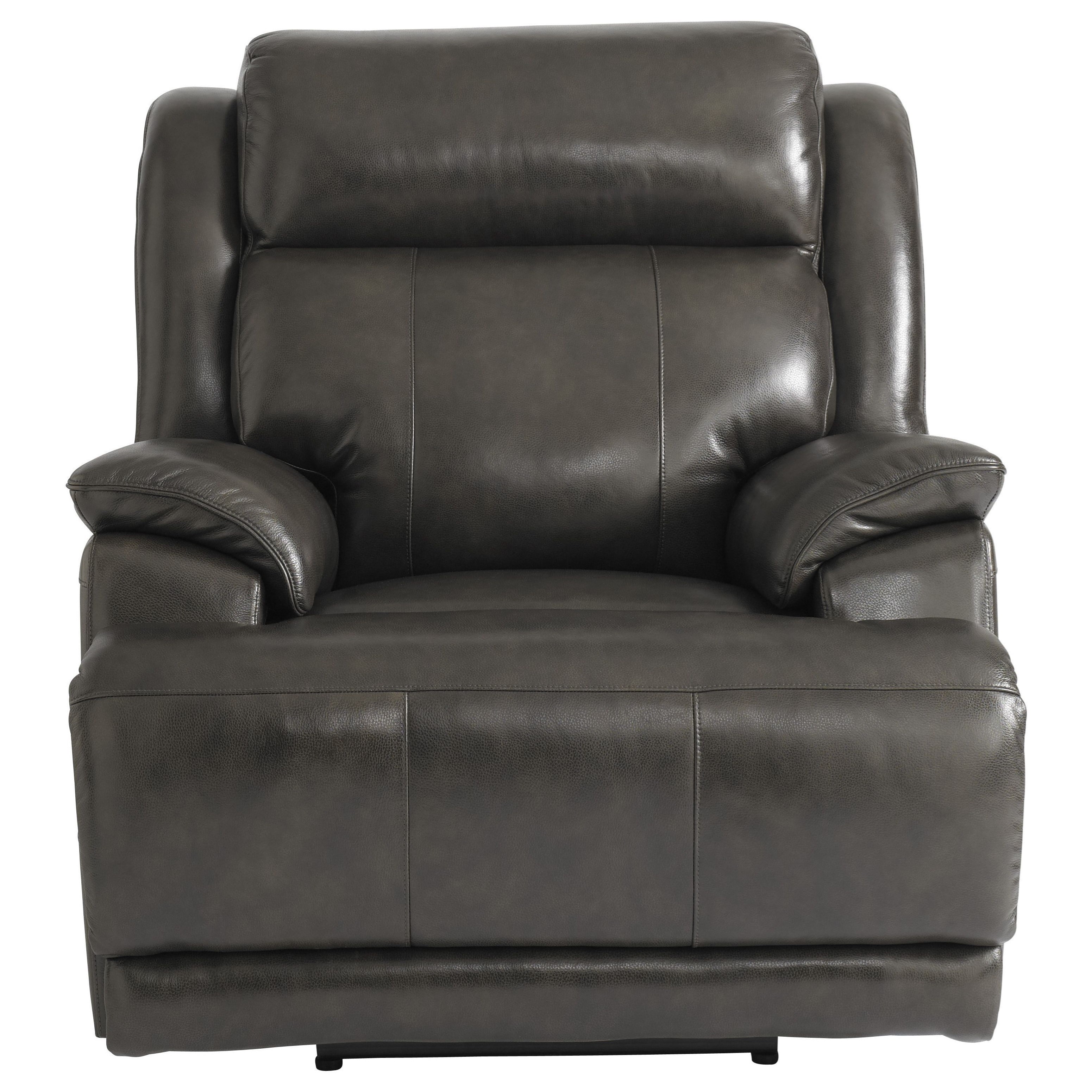 Bassett Club Level Carson Casual Power LayFlat Recliner with Power